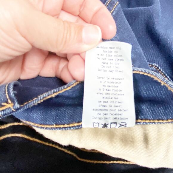 rag & bone Peyton Stiletto Bootcut Jeans Low Rise Dark Wash DenimWomen's 27 - Picture 10 of 13